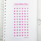 Love Letters Pink vinyl sticker sheet