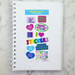 Sticker Lover vinyl sticker sheet v16
