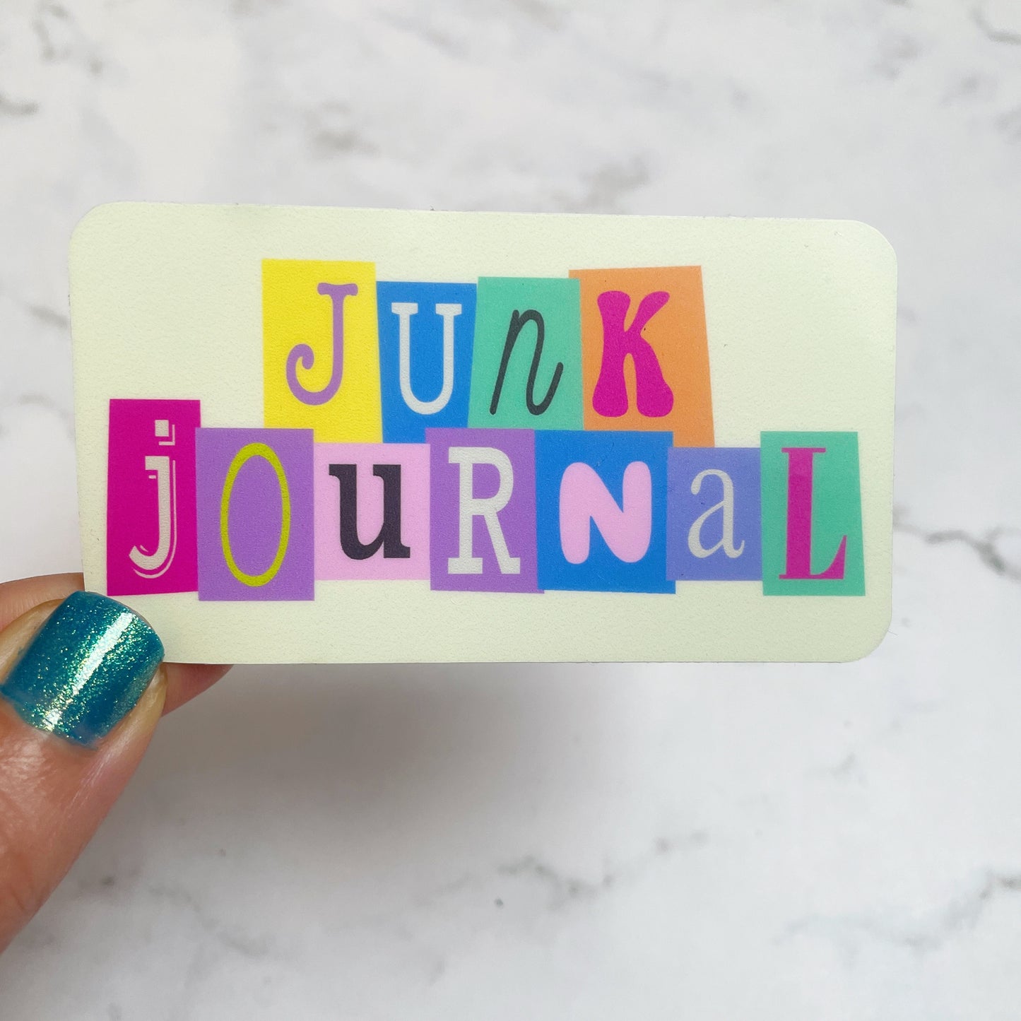 Junk Journal vinyl sticker v50