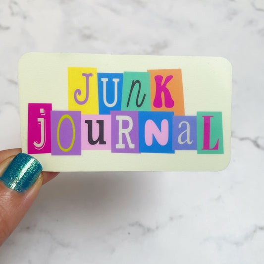 Junk Journal vinyl sticker