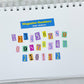 Magazine Numbers vinyl sticker sheet v27