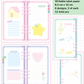 Orchid Studio Diary Long Background Sticker b833