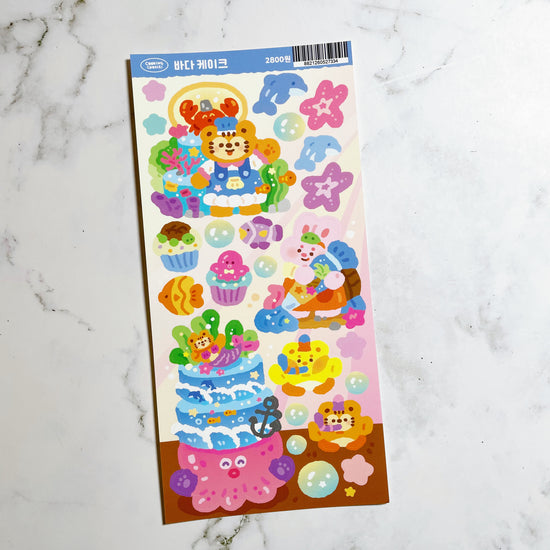 Cooking Cookie Ocean Cake sticker b266