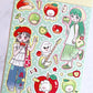 Ato and Bandi Apple Girls sticker b694