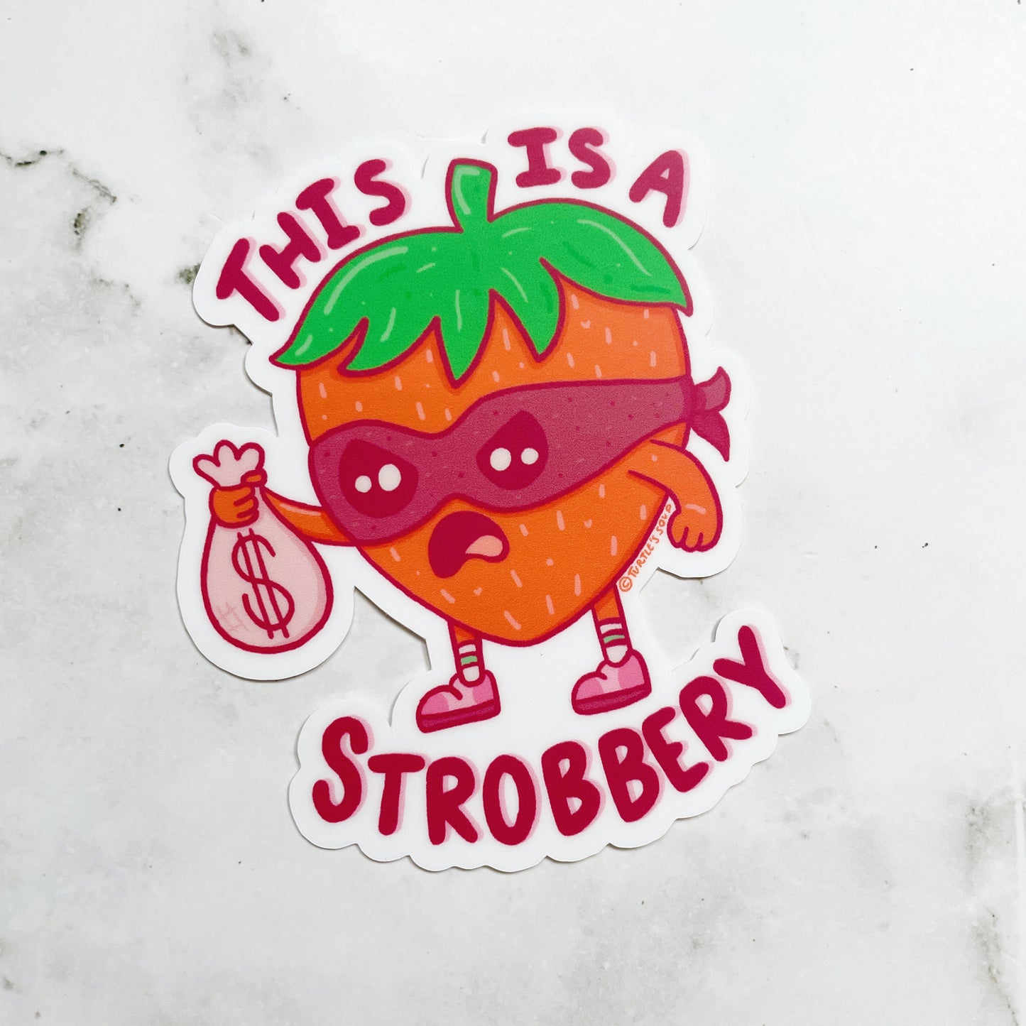 Turtle's Soup Strobbery Vinyl Sticker ts4