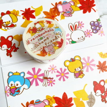 Rainbowholic x Ochame Friends Autumn Washi Tape W3