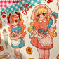 Natsuput Cake Shop Large sticker b677