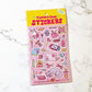 Turtle's Soup Kawaii Desk Stuff Glitter Vinyl Sticker Sheet b395