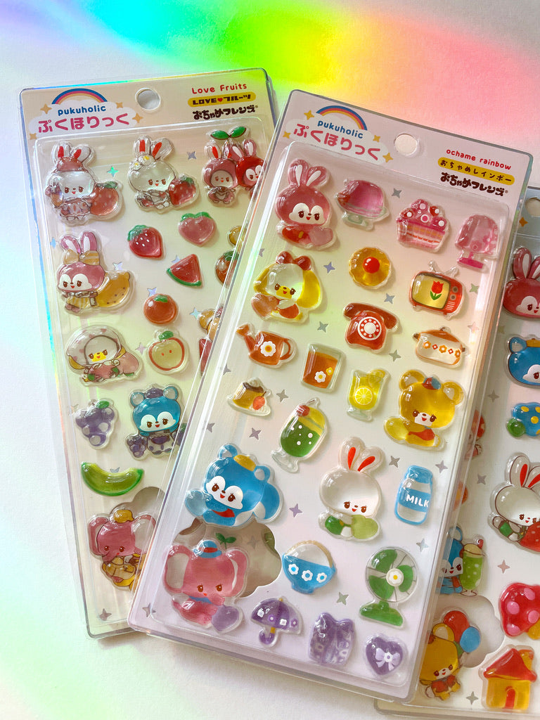 Rainbowholic x Ochame Friends Rainbow 3D Sticker