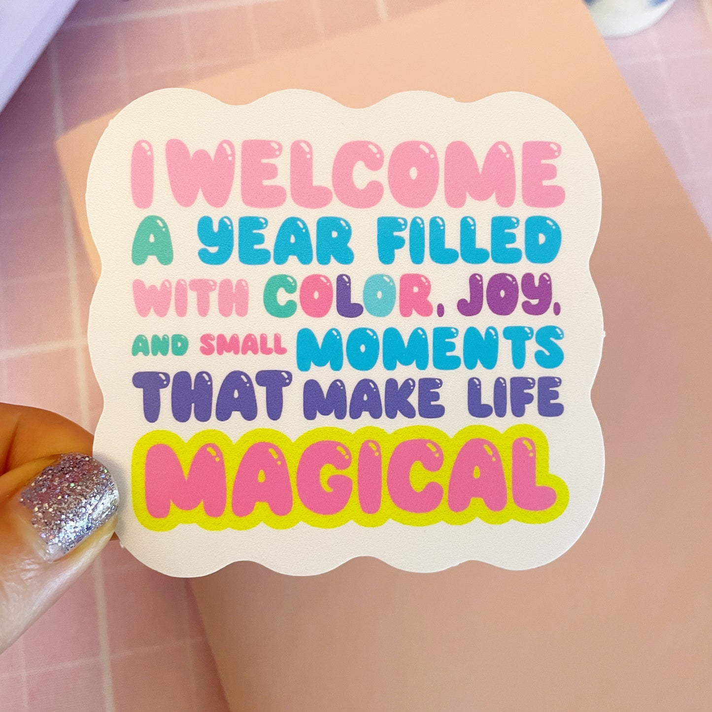 Magical vinyl sticker v34