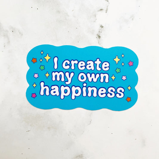 Happiness vinyl sticker