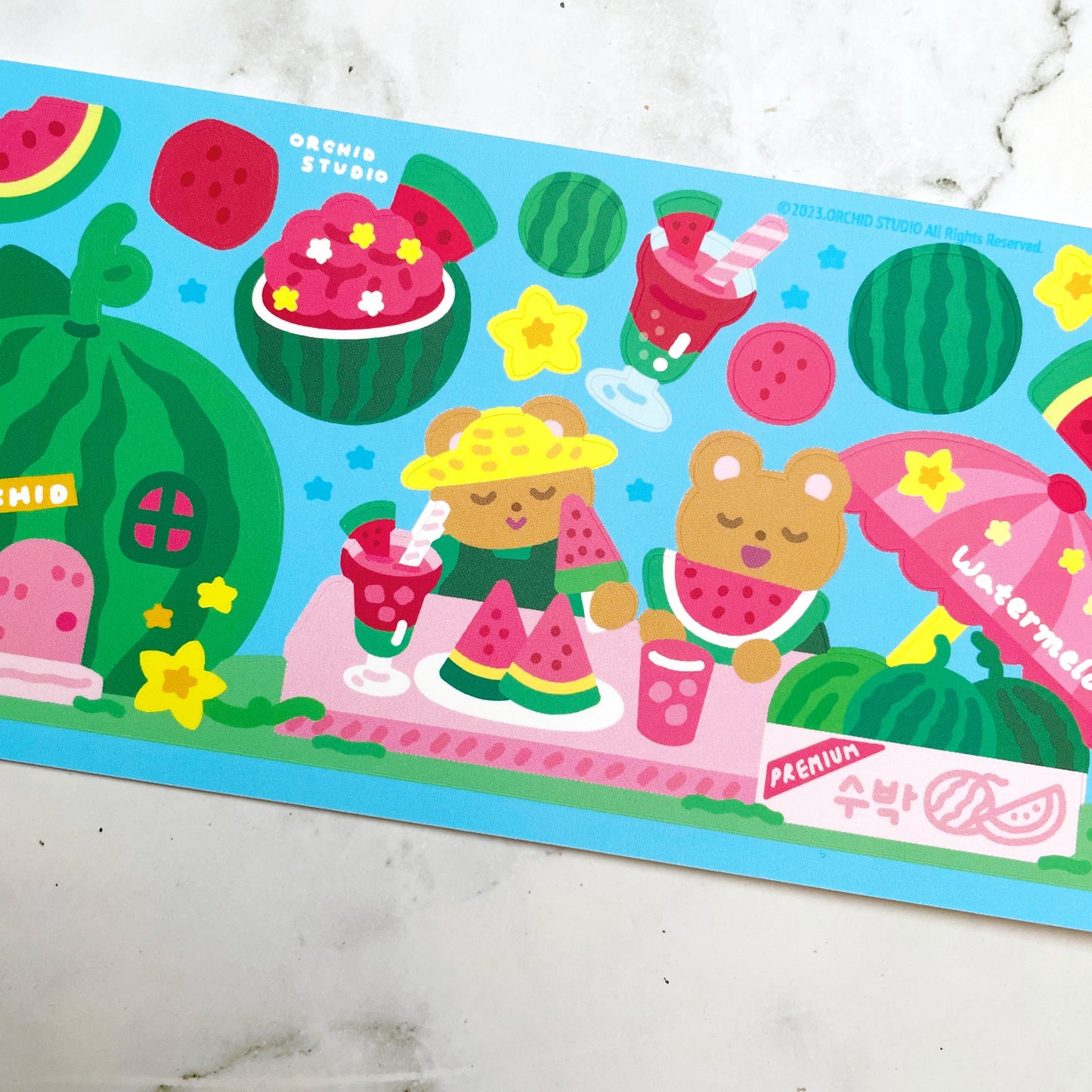 Orchid Studio Watermelon sticker B812