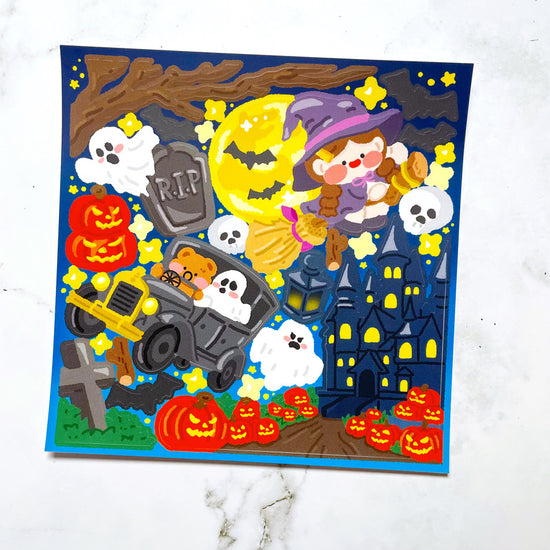 Lucy Haunted Night Sticker b181