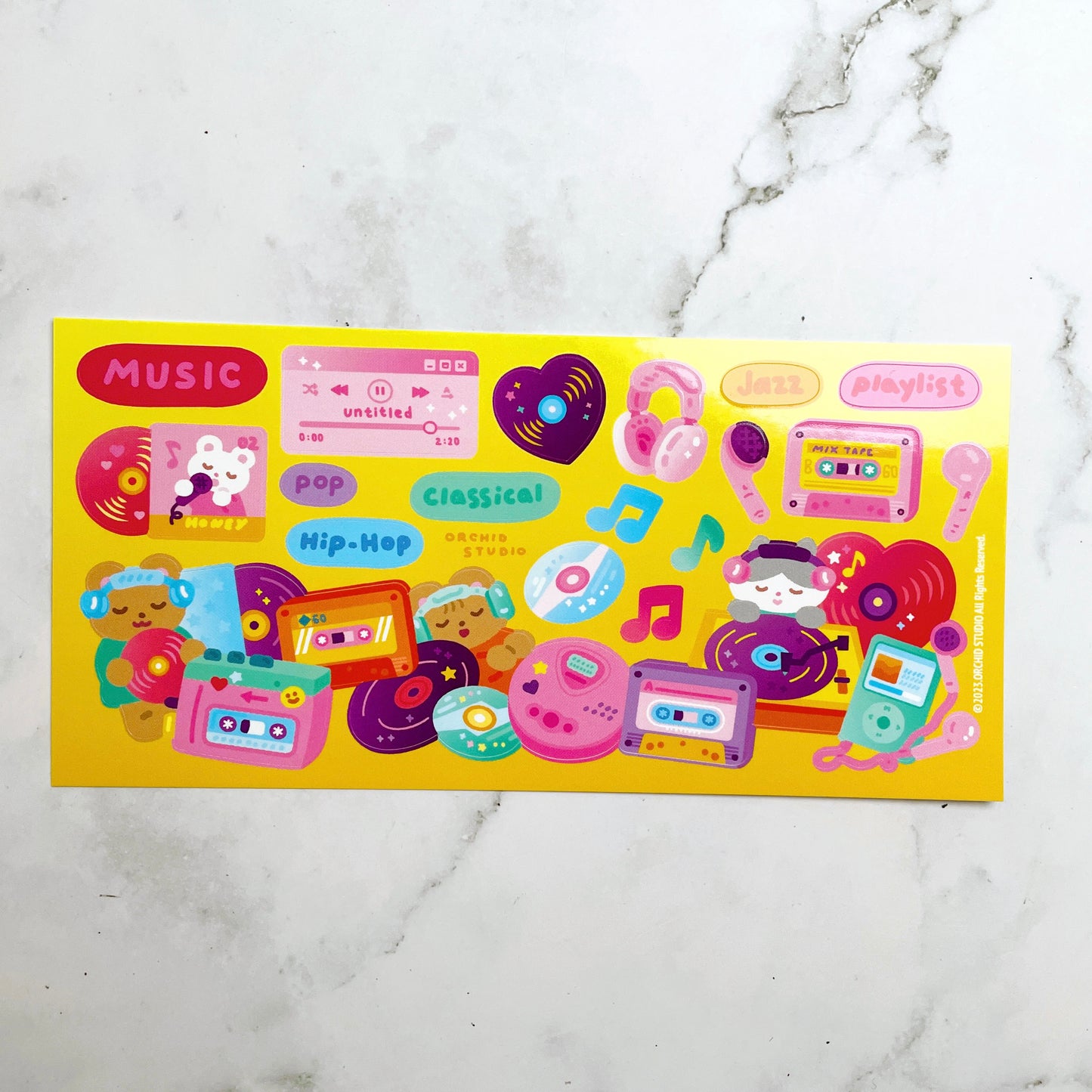 Orchid Studio Music Lovers sticker B814