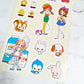 Rainbowholic x Ochame Friends Retro Girls Sticker b836