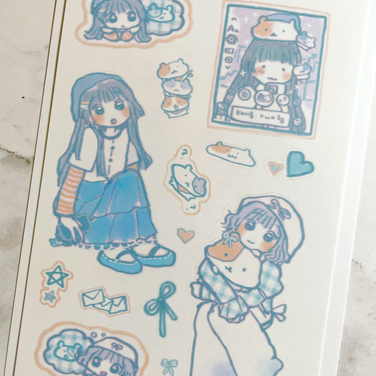 Sorat Hamster Girls sticker b233