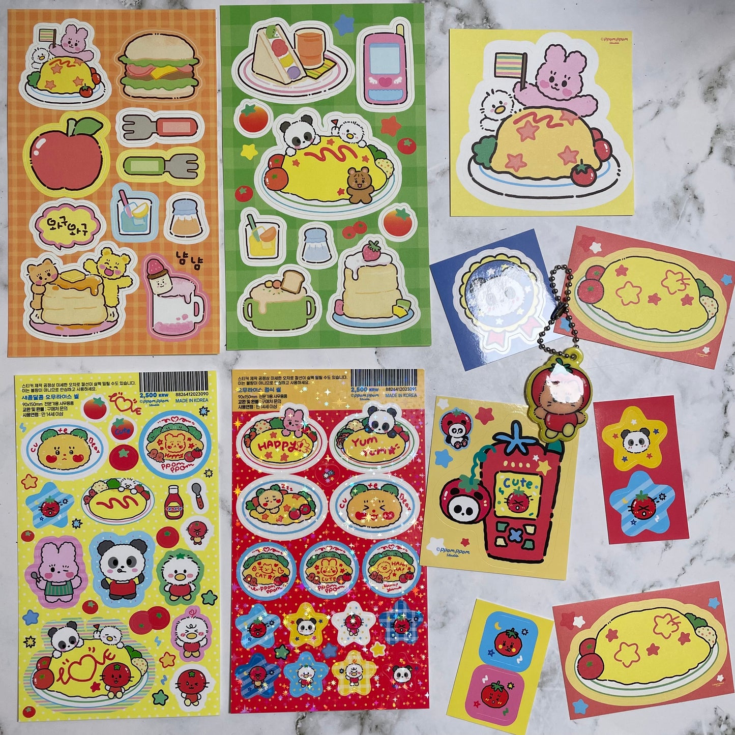 Ppomppom Tomato sticker pack A938