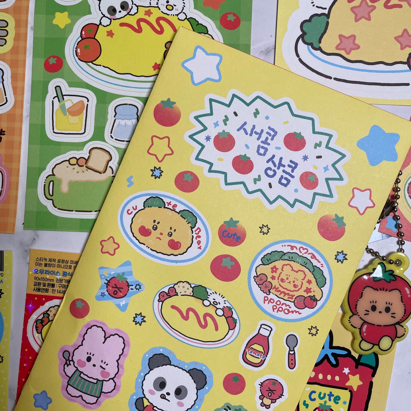 Ppomppom Tomato sticker pack A938