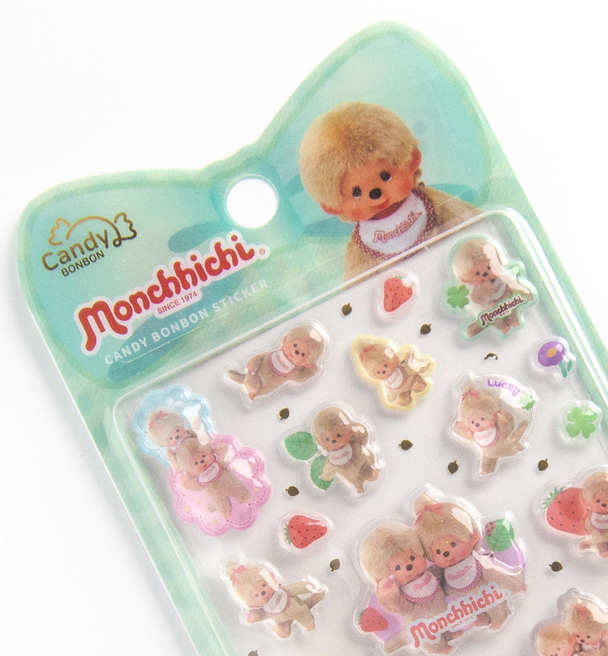 Monchhichi Bonbon Drop stickers mint