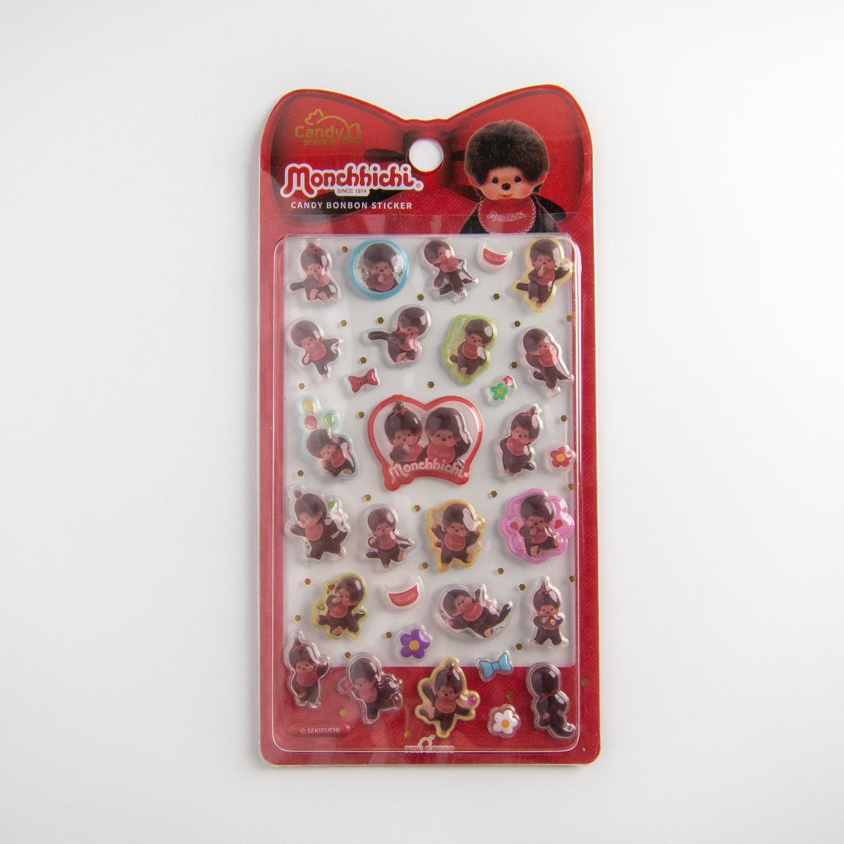 Monchhichi Bonbon Drop stickers red