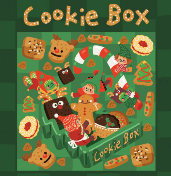 Dingamart Cookie Box sparkle sticker C103