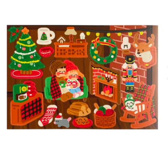 Dingamart Christmas Hut sticker C102
