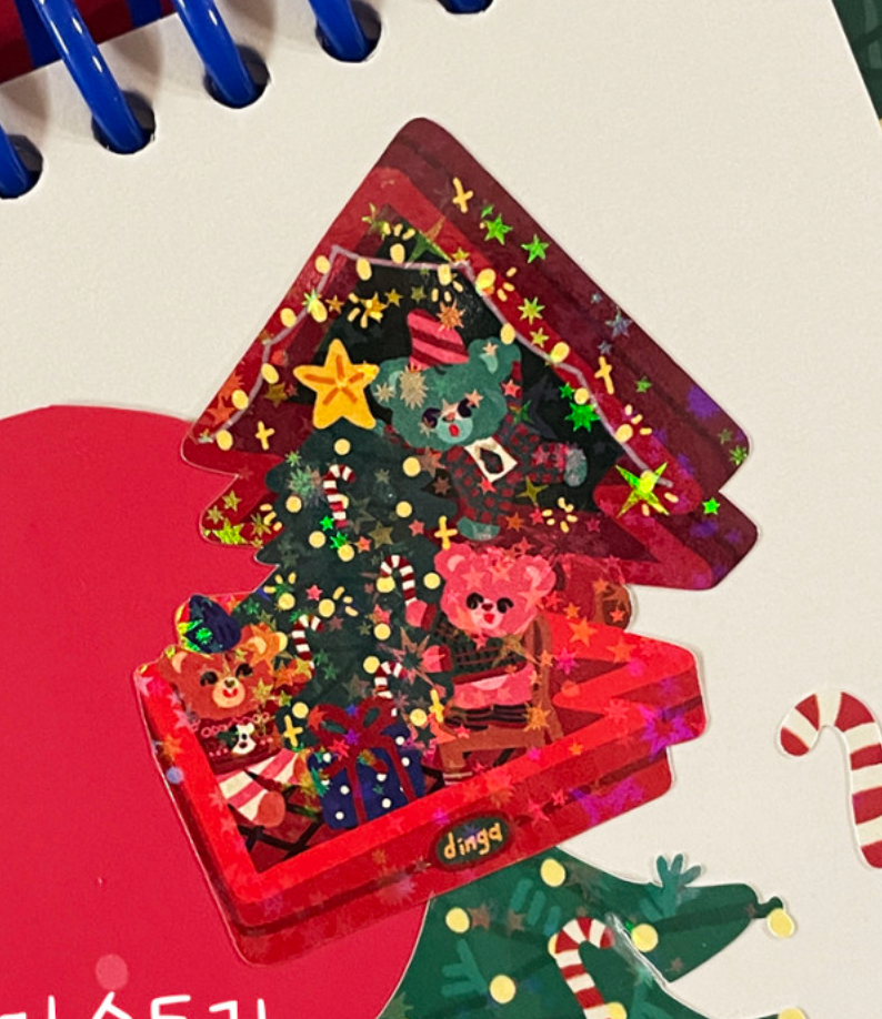 Dingamart Tree Pocket Sticker green  C107