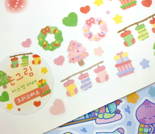 Jiok Christmas sticker roll cw1