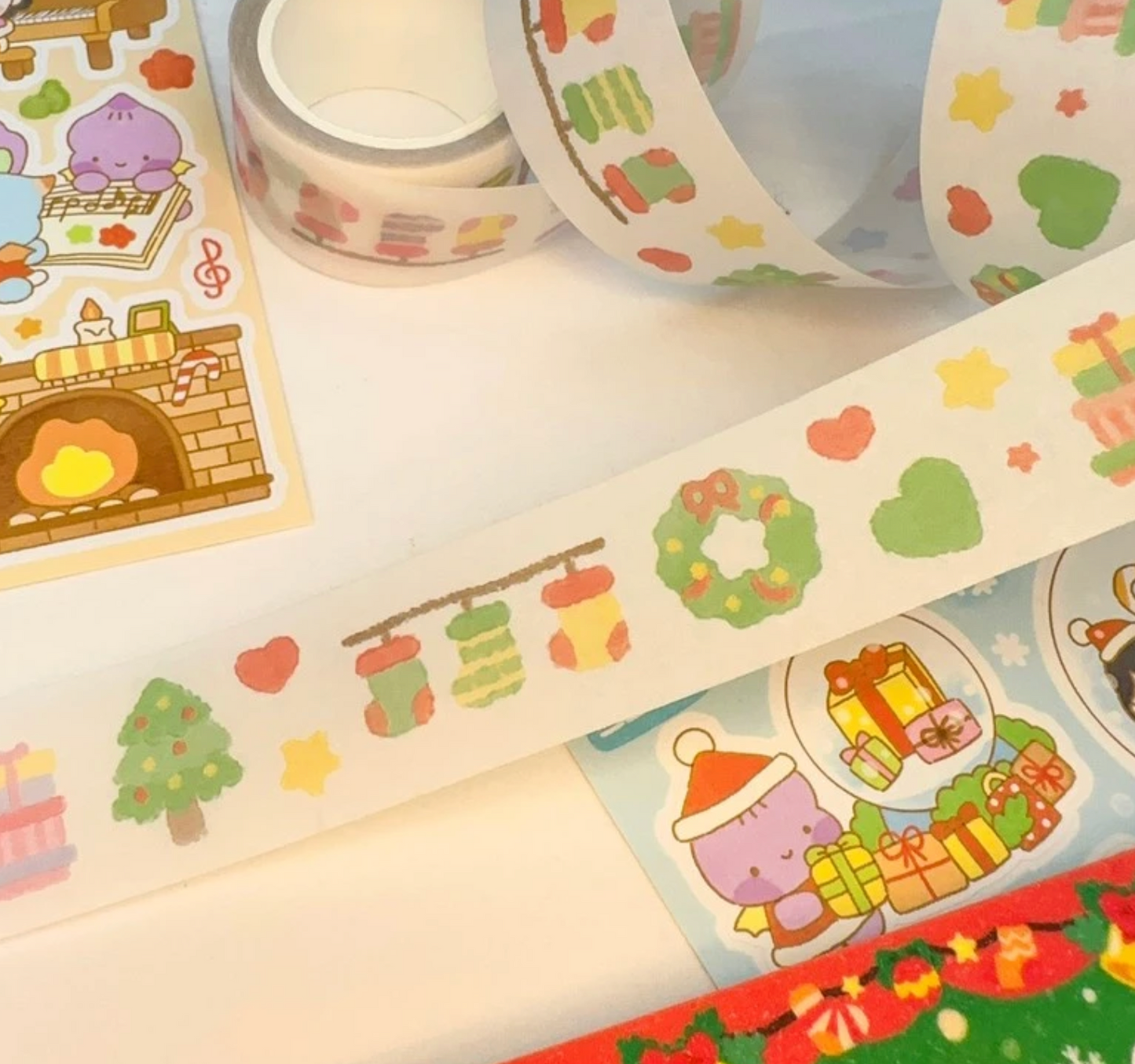 Jiok Christmas sticker roll cw1