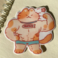 Cherry's Gym Bro Cat  sticker A695