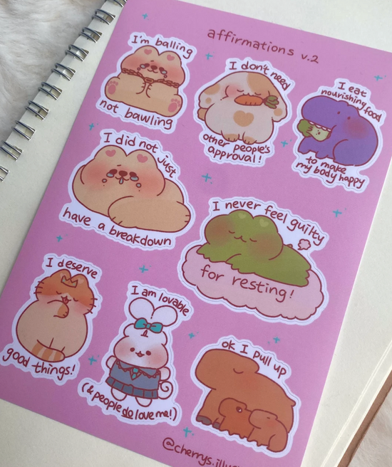 Cherry's Affirmations ver 2 sticker A685