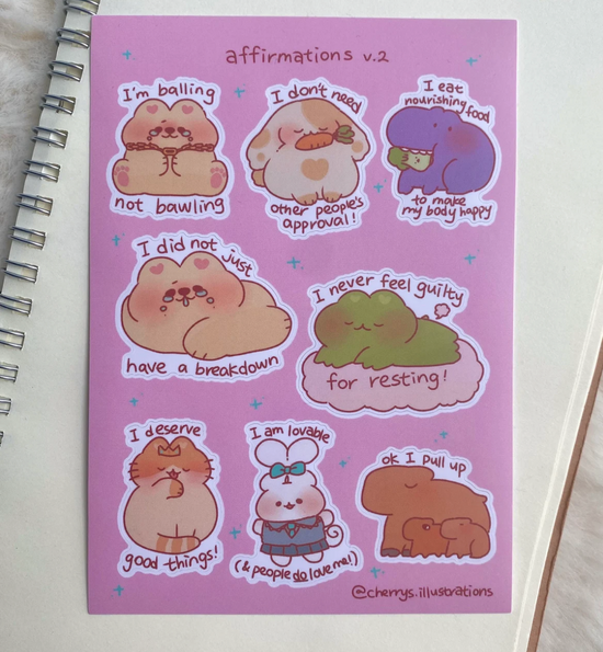 Cherry's Affirmations ver 2 sticker A685