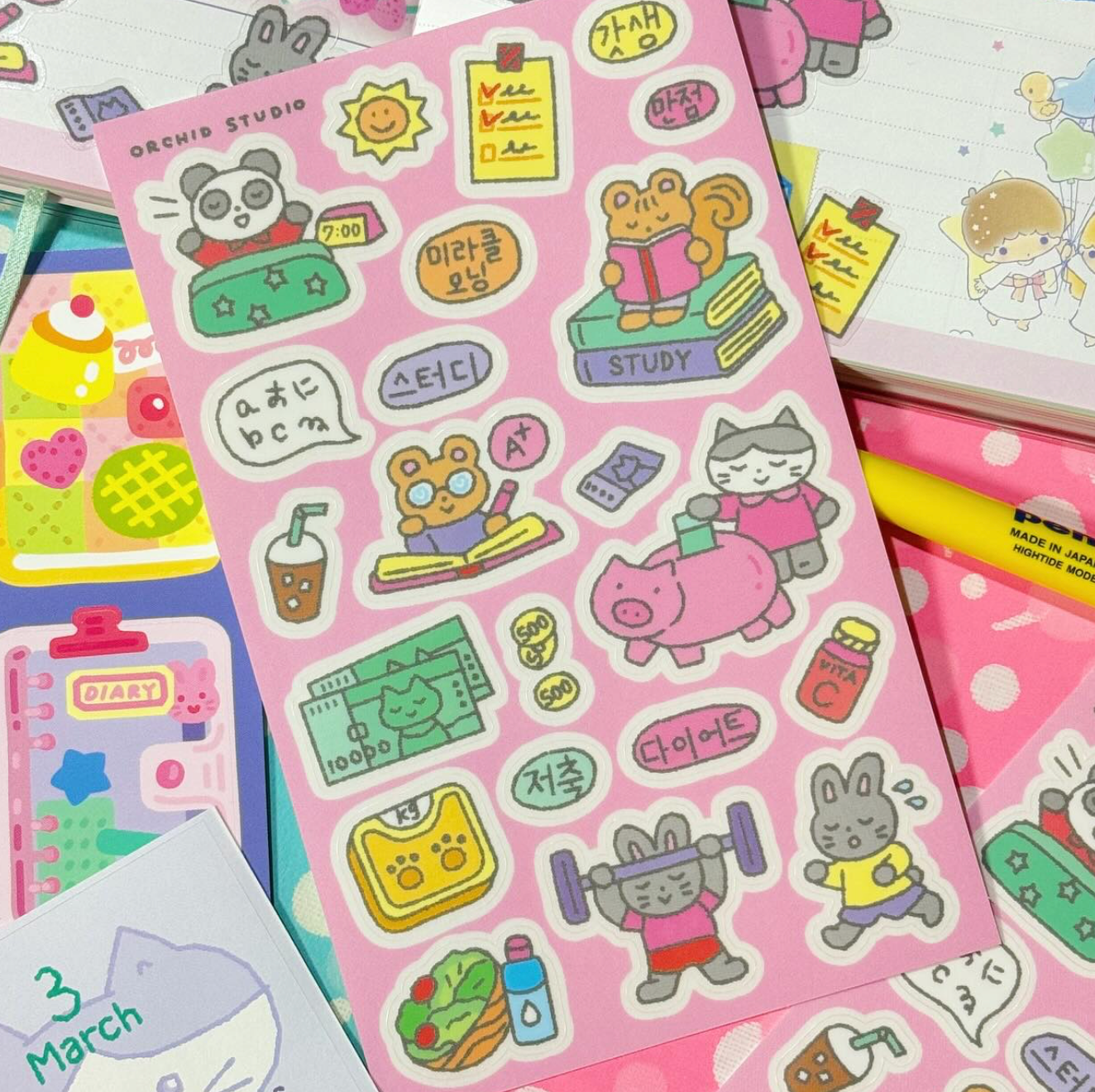 Orchid Studio Goals sticker A708