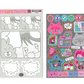 Monan Bear I Love Life! sparkle sticker A714