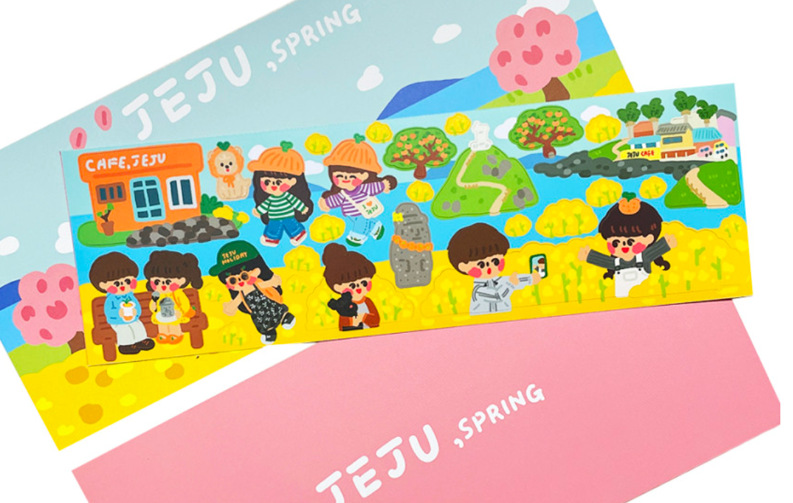 Dingamart Jeju Spring sticker A981