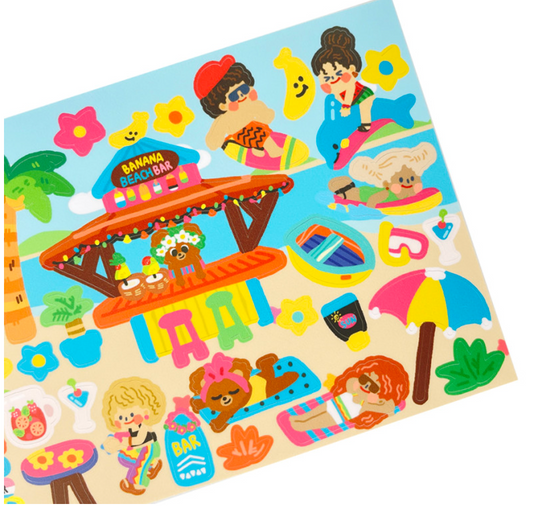Dingamart Banana Beach Bar sticker A978
