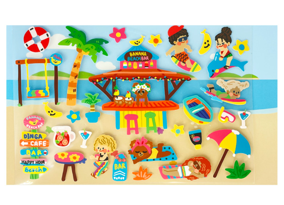 Dingamart Banana Beach Bar sticker A978