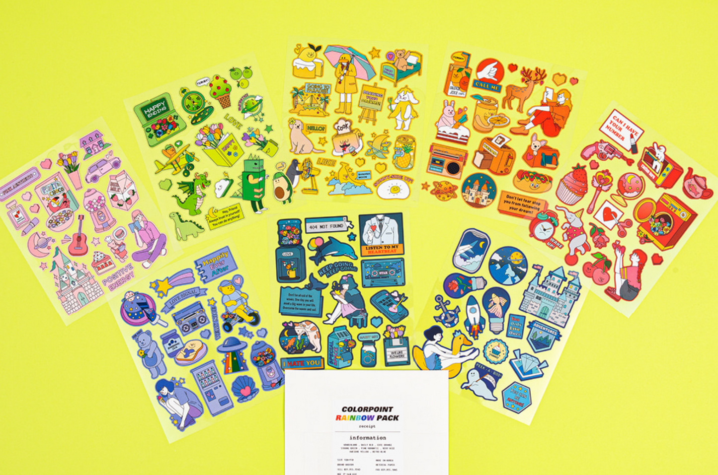 Color Rainbow sticker pack m26
