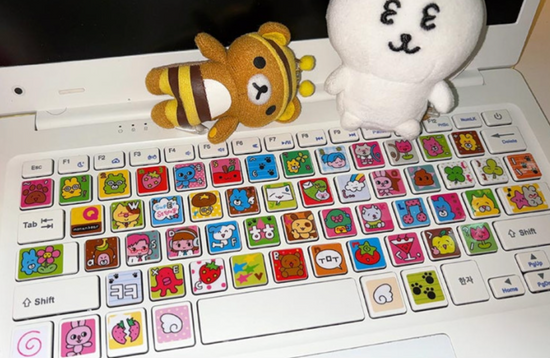 Monan Bear Keyboard sticker b138