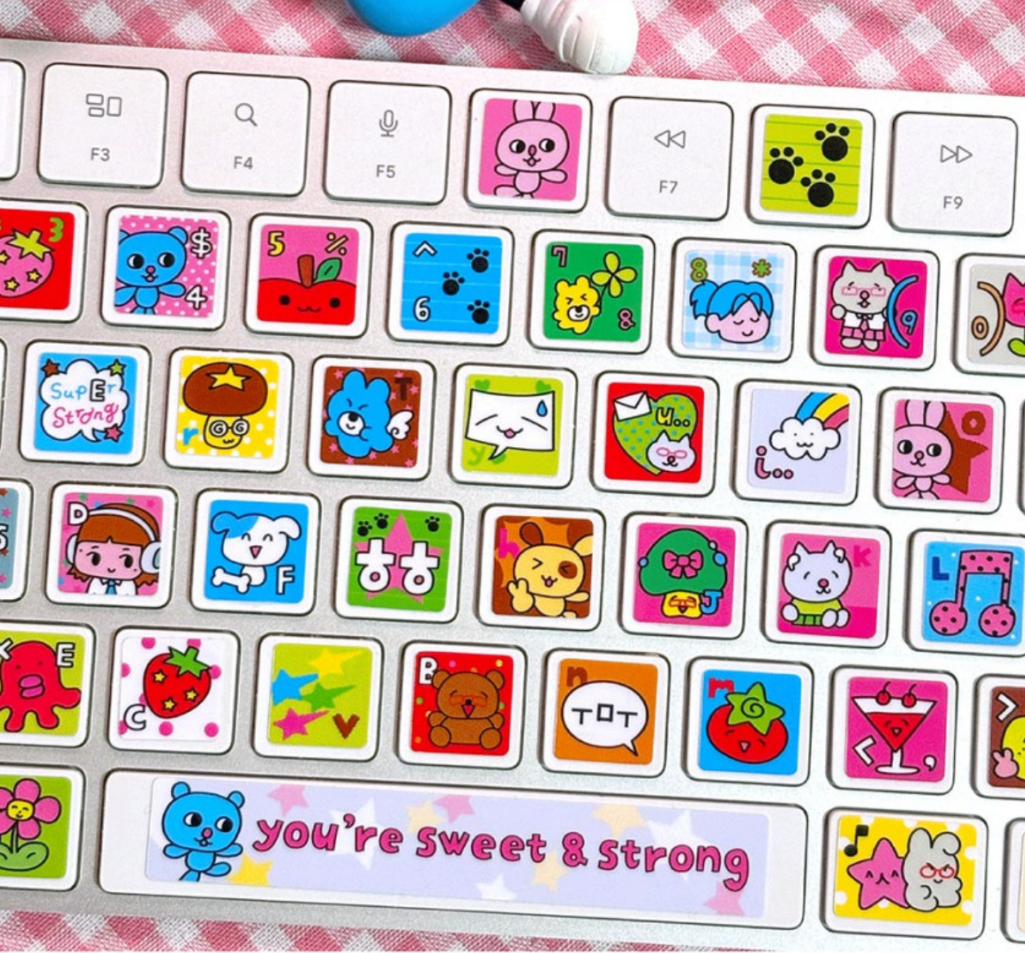 Monan Bear Keyboard sticker b138