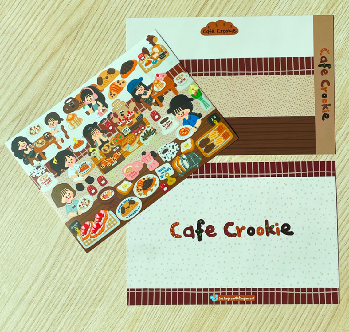 Dingamart Cafe Crookie sticker b146