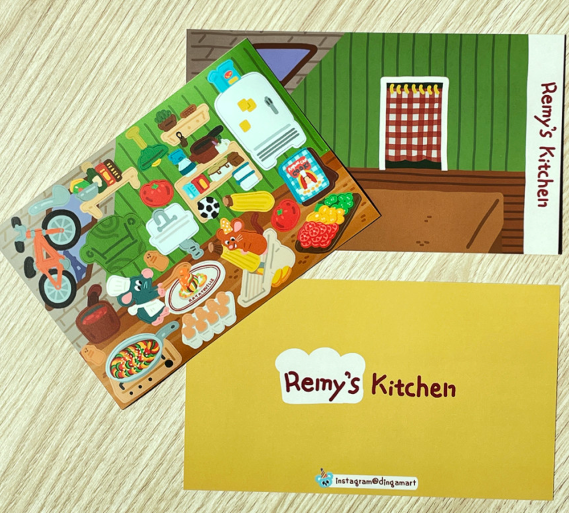 Dingamart Remy's Kitchen sticker b143