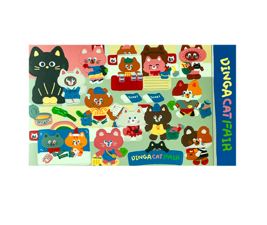 Dingamart Cat Fair sticker b144