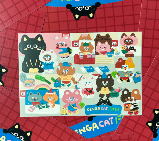 Dingamart Cat Fair sticker b144