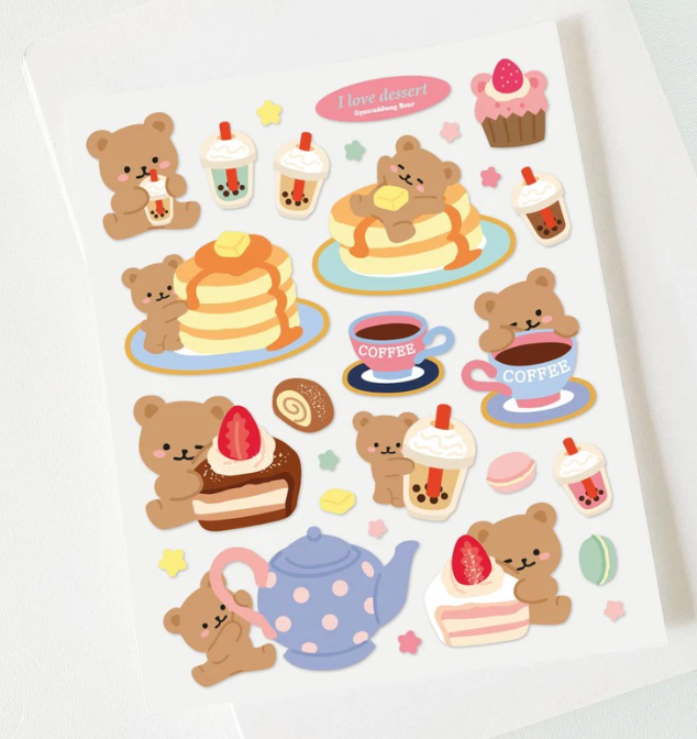 Gyawuddung Bear Dessert sticker B156