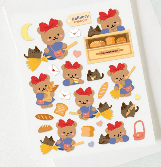 Gyawuddung Bear Kiki sticker B158