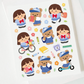 Gyawuddung Bear School Time sticker B164