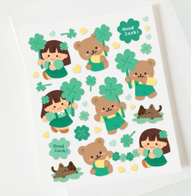 Gyawuddung Bear Clover sticker B159