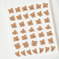 Gyawuddung Bear peek-a-boo sticker A805