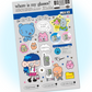 Monan Bear Glasses sticker B150